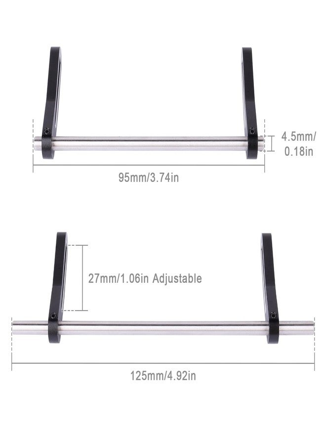 AllinRC Adjustable Aluminum Front Rear Bumper Mount with Winch Shackles for TRX4 Trx6 Axial Scx10 Gen7 Gen8 1/10 RC Crawler Upgrades - Image 2